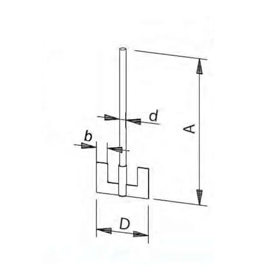 Stirring shaft for overhead stirrers anchor stirrer -.webp