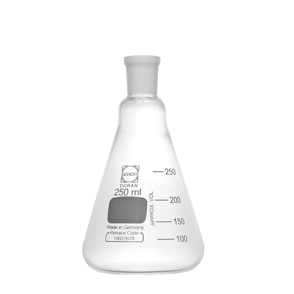 Erlenmeyer kolf 2000 mL met slijpstuk NS29/32 - zonder stop - Duran borosilicaatglas 3.3