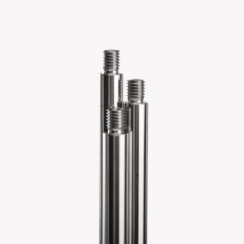 Tripod rod 750 mm for stand bases - stainless steel - Ø 12 mm - thread M10