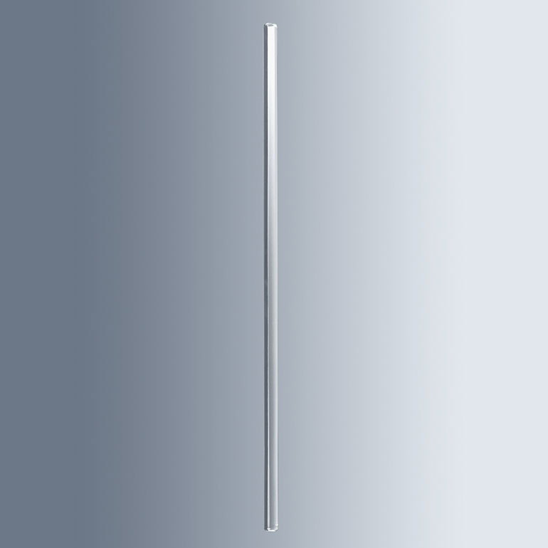 Glazen roerstaaf 250 mm u.d. 6 mm - AR-glas - rond gesmolten uiteinden - roerstaven - 10 stuks