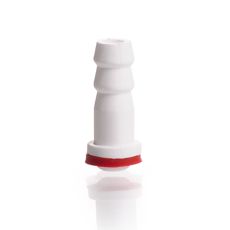 292550603 Duran Plastic slangtule GL14 - recht - PP - met silicone afdichting (VMQ)