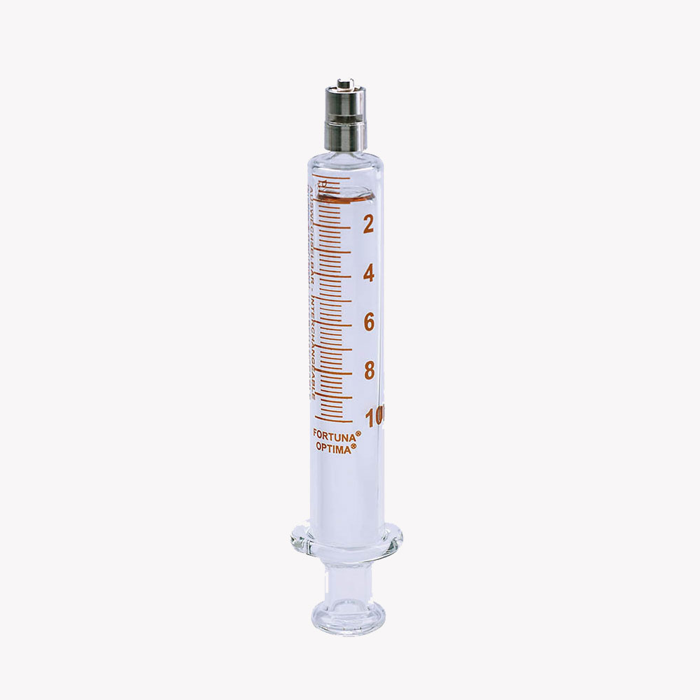 Fortuna Optima Glazen injectiespuit 10 ml - Luer-Lock tip - zonder naald