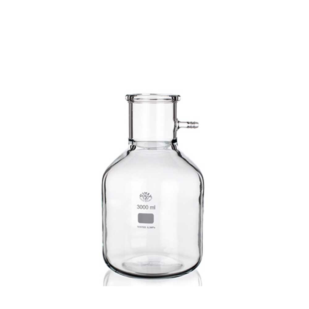 Simax filterkolf 5000 ml  met glazen slangaansluiting - in flesform