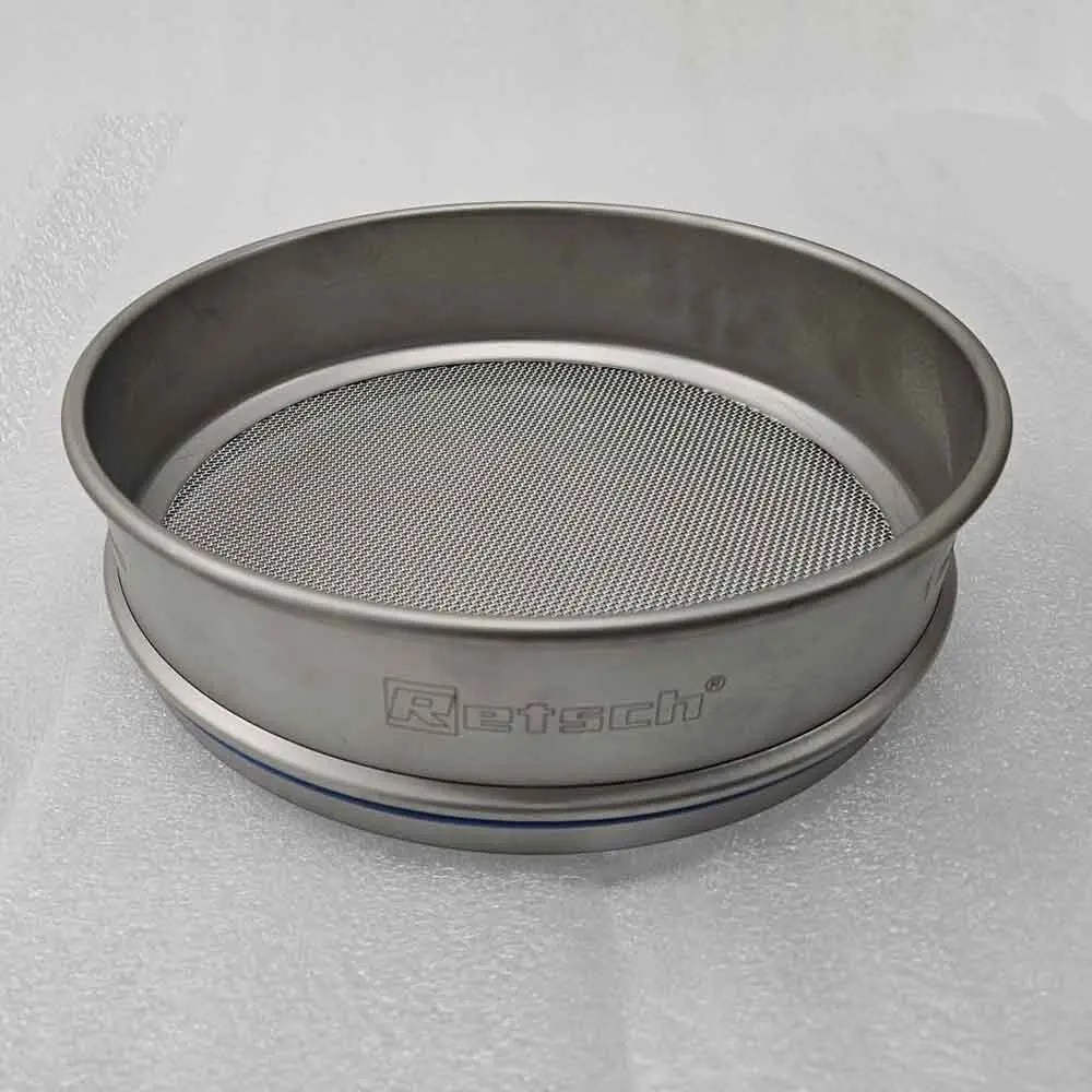 Used - Retsch Test Sieve 500 µm 200x50mm - stainless steel woven wire cloth - ISO 3310-1