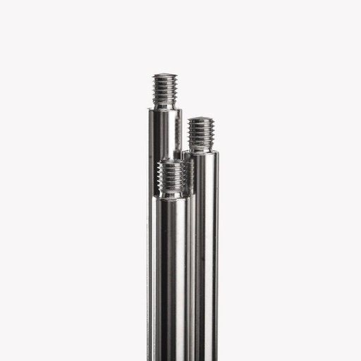 [70R-1250-12] Tripod rod 1250 mm for stand bases - stainless steel - Ø 12 mm - thread M10