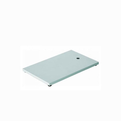 [778-210-130] Statiefplaat 210×130 mm voor statiefstangen M10 - staal met poedercoating - grijs - 1,7 kg