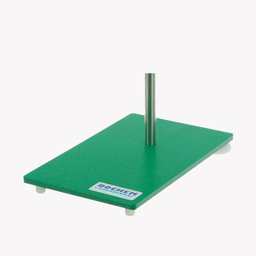 [5033] Statiefplaat 300×150 mm voor statiefstaven M10 - staal met poedercoating - groen - 2,2 kg