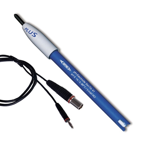 [103635] 103635 WTW SenTix 41 pH-elektrode met temperatuursensor - gel - plastic - DIN + banaan plug