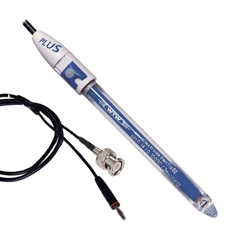 [103643] 103643 WTW SenTix 82 pH electrode with temperature sensor - 3 mol/L KCl - glass - BNC + banana plug