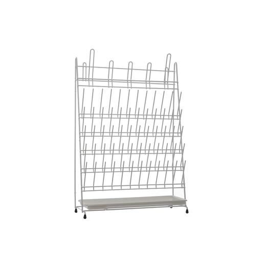 [10130] Draining rack 65 places for test tubes and flasks PA-coated with drip pan