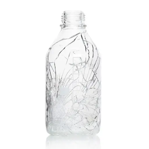 [5507-1000] Laboratoriumfles 1000 ml met veiligheidscoating - schroefdraad GL45 - borosilicaatglas 3.3