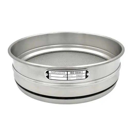 [20050-2500] Test Sieve 2.500mm 200x50mm - stainless steel woven wire cloth - ISO 3310-1