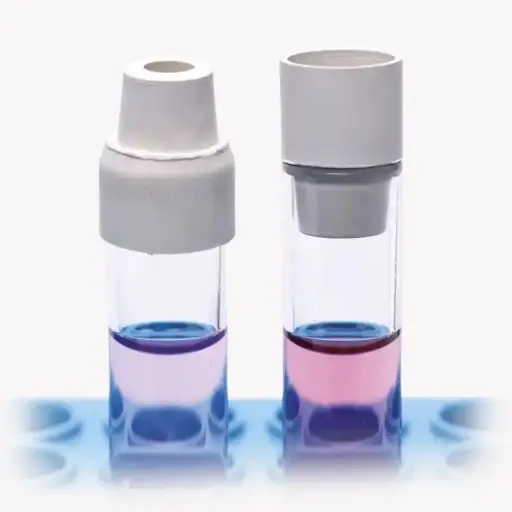 [123-1423-5] Silicone laboratory stopper with Turn-Over flange 14.9 mm - lab plug for test tubes - 5 pcs