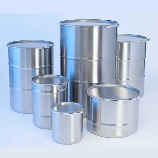 [40102803] Lidded Drum 10 litre Stainless steel with flat bottom stackable - Ultra Clean - Müller